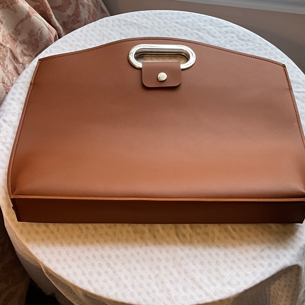 2 Piece Laptop Bag for Women Waterproof Leather. Like new